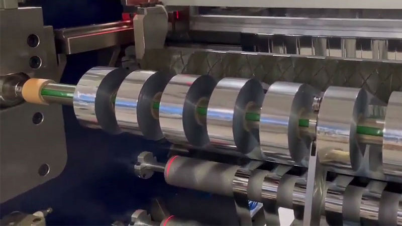 Slitting + rewinding machine: the ultimate solution to double the slitting efficiency of hot stamping foil!